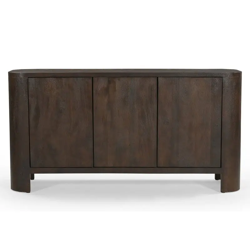 Dressoir Donkerbruin Mangohout - 150x40x76cm - Mitchel Topkwaliteit