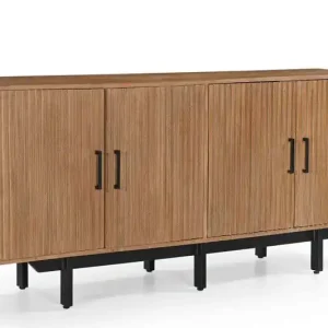 Dressoir Naturel - 180x40x80cm - Mangohout - Dressoir Jurre Laatste Versie