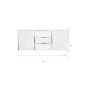Superprijs Housecraft Living Webster Dressoir/ Kast Hoog Teakhout Bruin