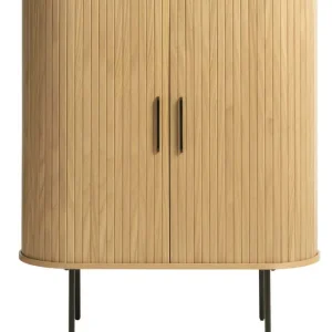 Superprijs Kast Eikenhout - Naturel - 40x100x118cm - Kast Nola