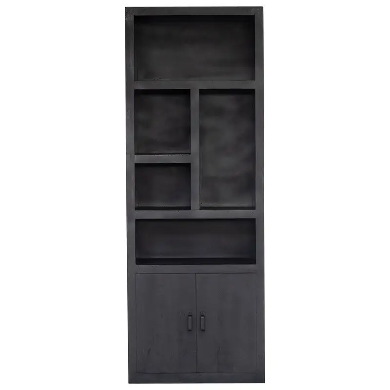 Wandkast Zwart - 80x45x220cm - Kast Xander Dagaanbieding
