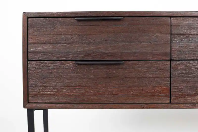 Housecraft Living Webster Ladekast/ Kast Groot 6 lades Teakhout Bruin Tijdelijk Beschikbaar