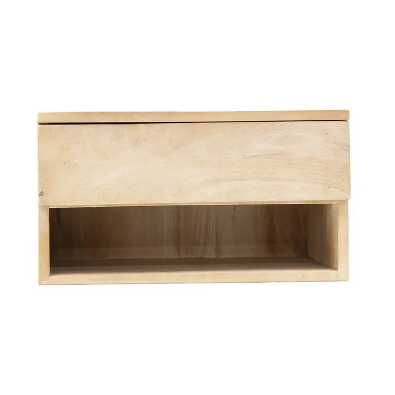 Superprijs Nachtkastje Zwevend Naturel - 1 lade - 45x30x25cm - Tessa