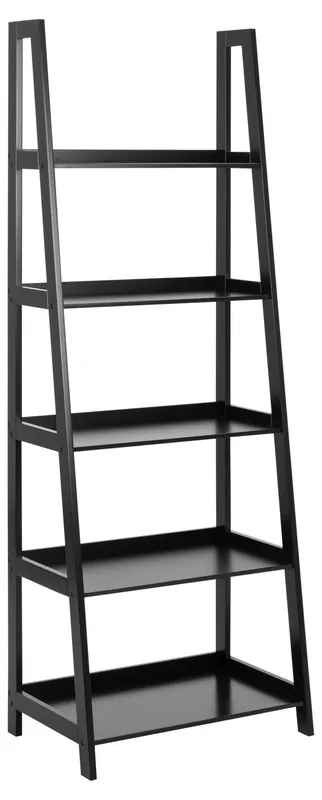 Authentiek Boekenkast - Zwart - 63x40x180cm - Zoster