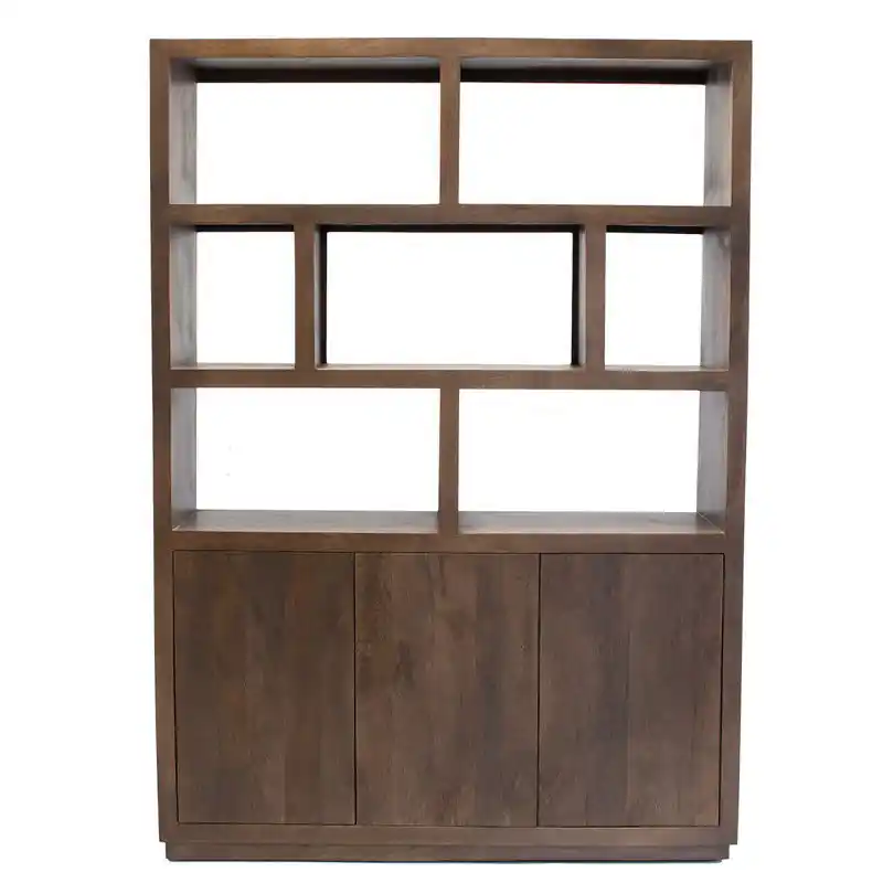 Voordeelprijs Vakkenkast Donkerbruin Mangohout - 150x45x210cm - Luxurious