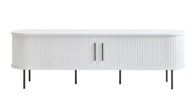 Op = Op Tv-meubel Wit Eikenhout - 180x40x55,6cm - Nola