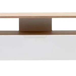 Tv Meubel Wit - 40x120x49cm - Eikenhout - Meubel Amalfi Bulkbestelling
