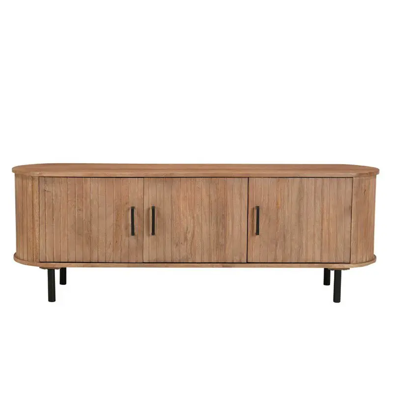 Tv-meubel Naturel Mangohout - 160x46x56cm - Merel Nieuwe Collectie