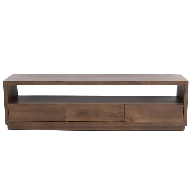 Tv-meubel Donkerbruin Mangohout - 150x40x50cm - Luxurious Groothandel
