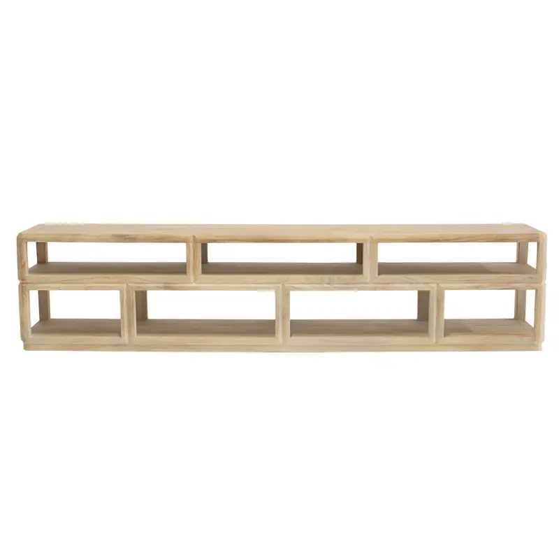 Tv-meubel Naturel Mangohout - 200x35x45cm - Eline Speciale Aanbieding