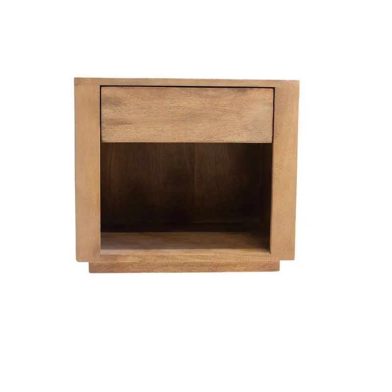 Nachtkastje Hangend - Natrurel Mangohout - 1-Lade - Macie Weekendaanbieding