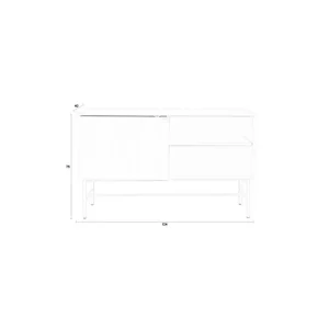 Wereldwijde Verzending Housecraft Living Cayo Dressoir/ Kast Hoog Wit