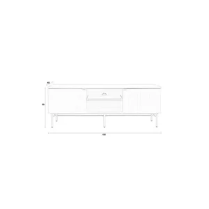 Laatste Versie Housecraft Living Cayo Dressoir/ Kast Laag Wit