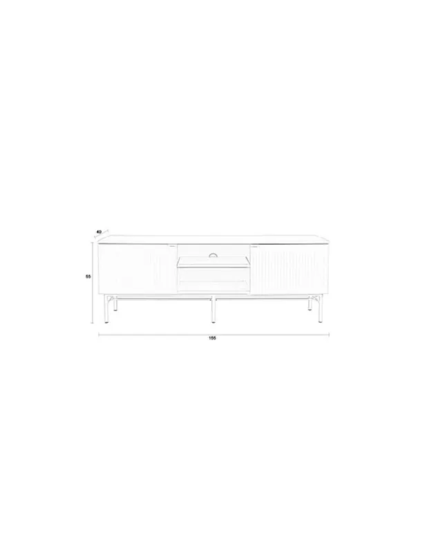 Laatste Versie Housecraft Living Cayo Dressoir/ Kast Laag Wit