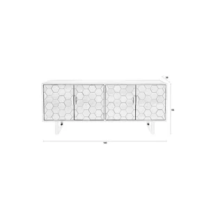 Op = Op Housecraft Living Linc Dressoir/ Kast Laag Hout Zwart