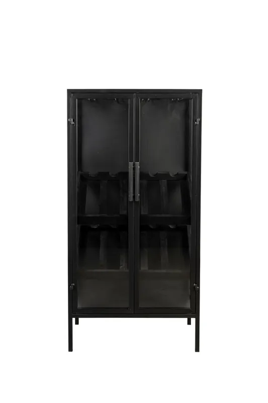 Housecraft Living Rob Wijnkast/ Drankkast/ Barkast Hoog Hout Metaal Zwart Meest Verkocht