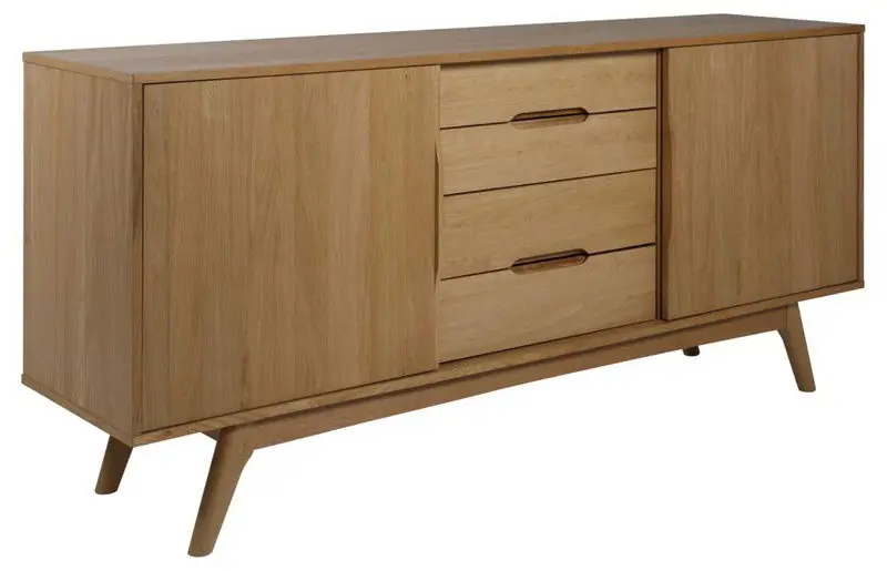 Exclusief Dressoir - Naturel Eiken - 180x44x84cm - Mylla