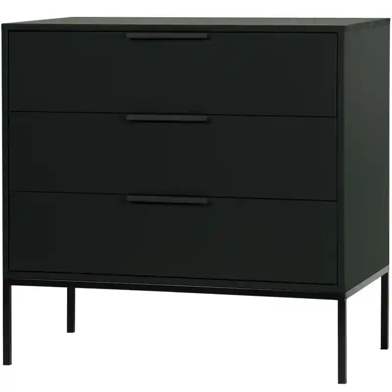Op = Op WOOOD Adam Ladekast - Grenen - Zwart - 93x94x52