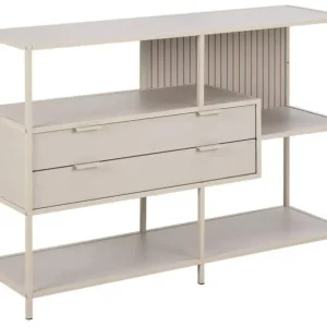 Boekenkast Grijs - Incl. Lades - 114x35x78cm - Varven Gereduceerde Prijs