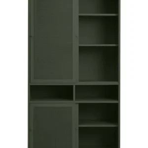 Wandkast Metaal Groen - Schuifdeuren - 2-Deuren - 90x40x180cm - Veep Shop Nu