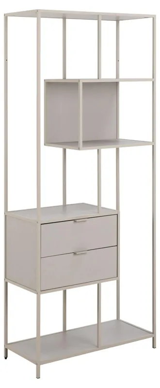 Gereduceerde Prijs Boekenkast Grijs - Incl. Lades - 77x35x185cm - Varven