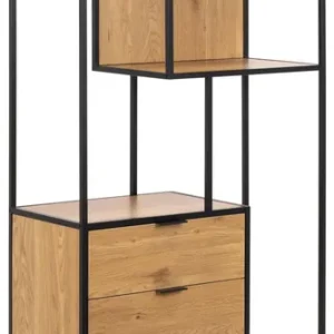 Budget Boekenkast - Naturel - 77x35x185cm - Varven