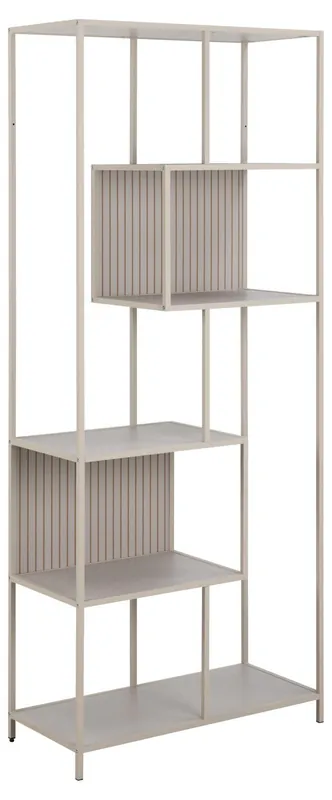 Boekenkast Grijs - 77x35x185cm - Varven Gereduceerde Prijs