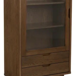 Flitsaanbieding Vitrinekast - Walnoot - 72x36x145cm - Annie