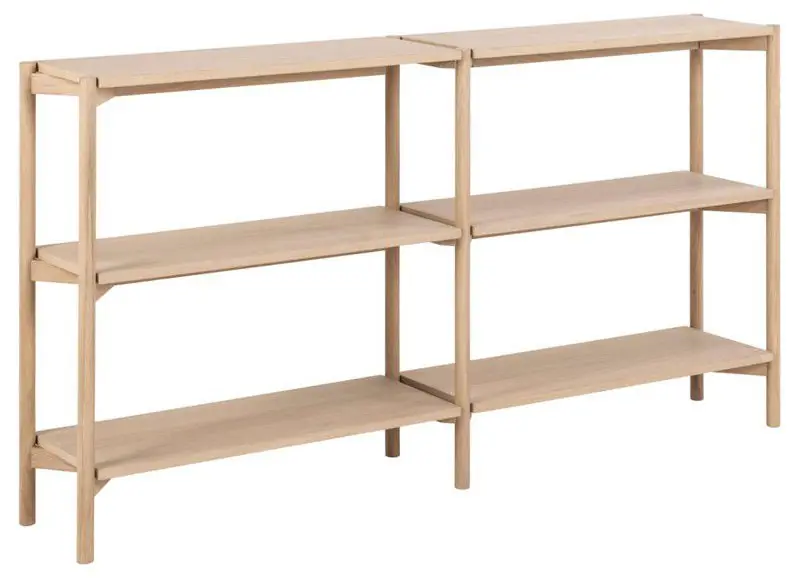 Modern Boekenkast Wit - 169x30x88,4cm - Ronna