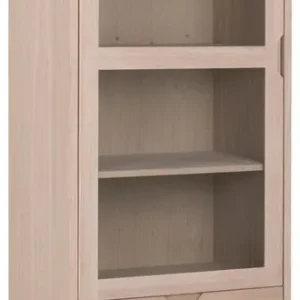 Vitrinekast - Naturel - 72x42x190cm - Annie Speciale Aanbieding