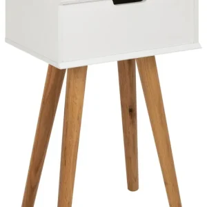 Nachtkastje Wit - 40x30x61,5cm - Nylen Aanbieding