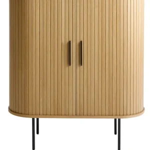 Kast Eikenhout - Incl Glazenrek - 118cm - Nola Professioneel