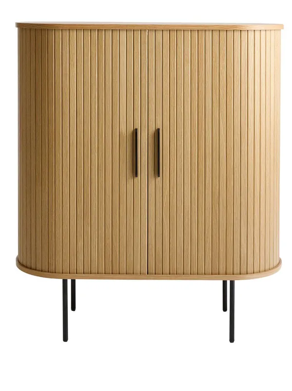 Kast Eikenhout - Incl Glazenrek - 118cm - Nola Professioneel