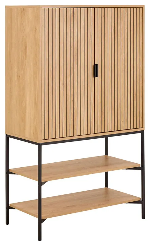 Wandkast Naturel Eikenlook - 80x40x140cm - Juna Flitsaanbieding