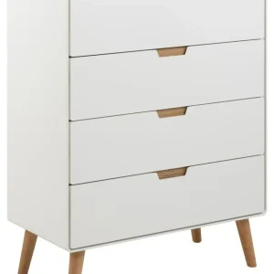 Dressoir Naturel - 4-lades - 80x40x100cm - Lowy Gecertificeerd