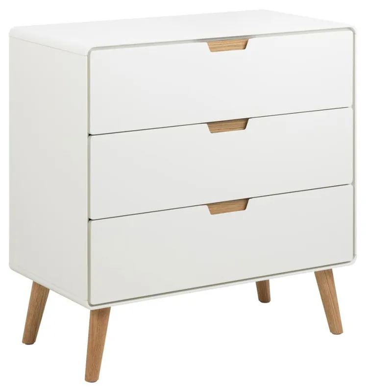 Direct Beschikbaar Dressoir Naturel - 3-lades - 80x40x80cm - Lowy