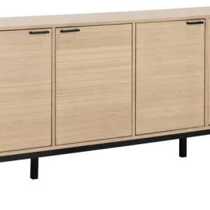 Koop Vandaag Dressoir Wit Eiken Fineer - 4-Deuren - 180x40x80cm - Eloi