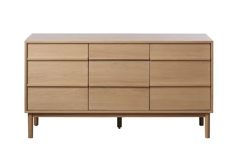 Hoge Kwaliteit Dressoir Ponza Dressoir Naturel Eiken 140cm - Giga Living