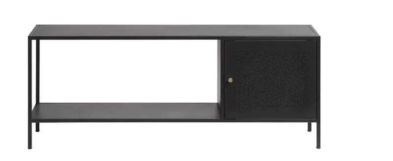 Kast Zwart - 35x120x47cm - Metaal - Kast Malibu Bestel Nu