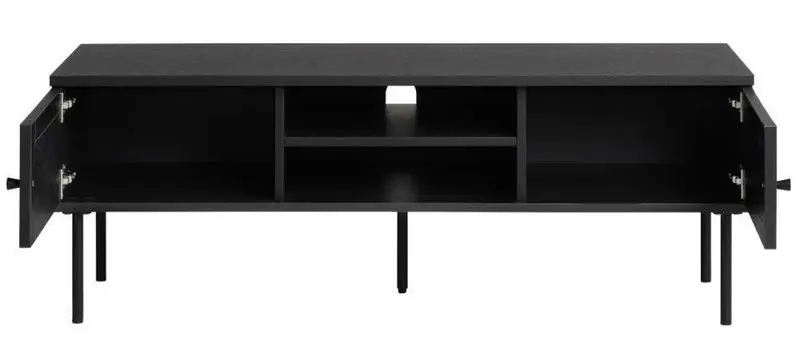 Modern Tv Meubel Zwart - 40x120x43cm - Melamine - Meubel Pensacola