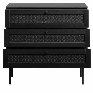 Dressoir Zwart - 40x80x75cm - Melamine - Dressoir Pensacola Bulkbestelling