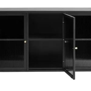 Snelle Levering Dressoir Zwart - 40x132,2x85cm - Metaal - Dressoir Bronco