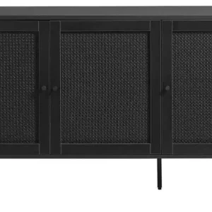 Nieuw Model Dressoir Zwart - 40x140x80cm - Melamine - Dressoir Pensacola