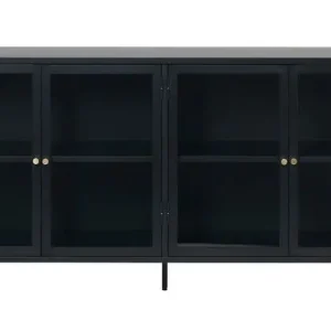 Dressoir Zwart - 40x170x85cm - Metaal - Dressoir Carmel Nieuw