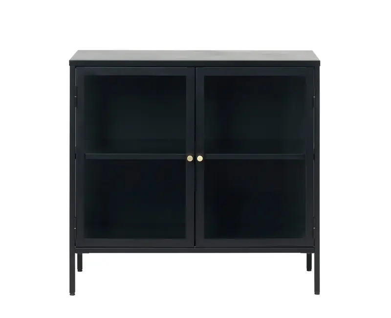 Dressoir Zwart - 40x90x85cm - Metaal - Dressoir Carmel Topkwaliteit