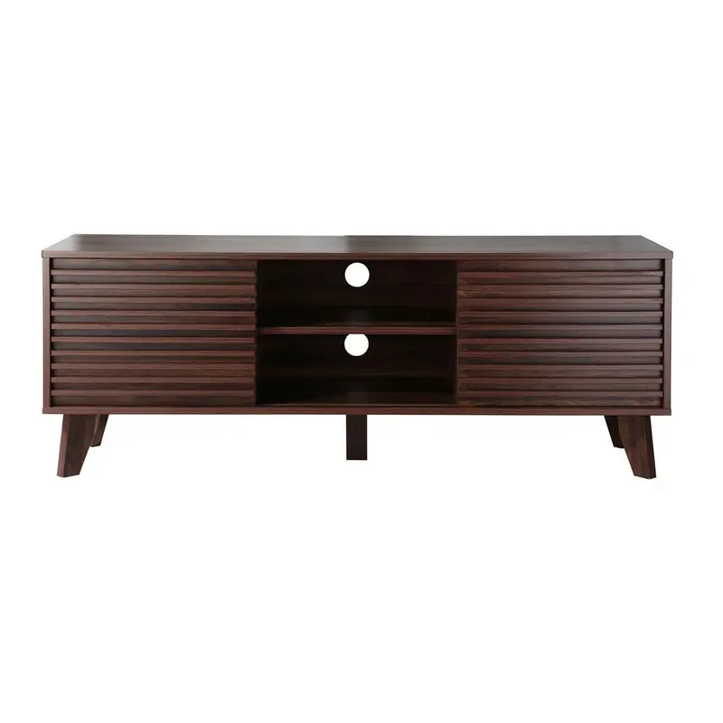 Beperkt Aanbod TV-meubel met laminaathout-effect fronten L135 cm - FRIBOURG