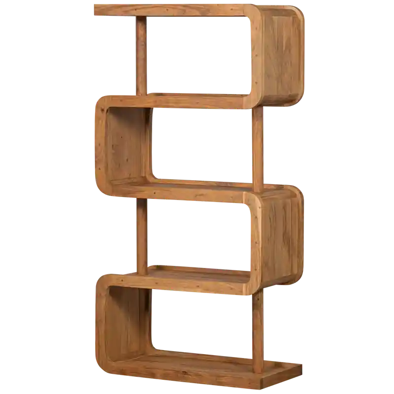 Bestel Nu WOOOD Rattle Open Kast - Hout - Naturel - 160x82x40