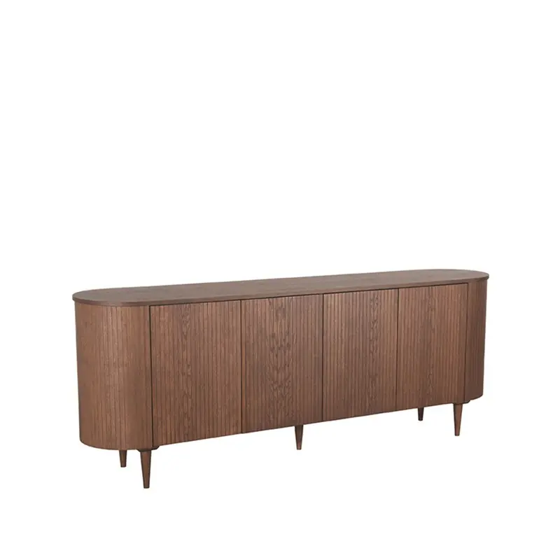 Aanbieding LABEL51 Dressoir Oliva - Walnoot - Eiken - 220 cm