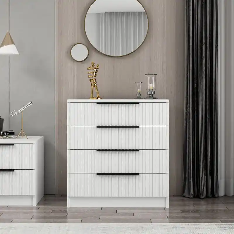 Betaalbaar Ladekast Kale Wit Melamine 72x77x42 cm