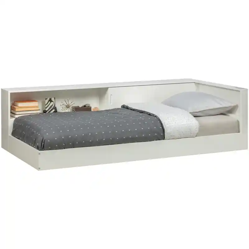 WOOOD Connect Hoekbed - Grenen - Wit - 60x213x118 Plaats Bestelling